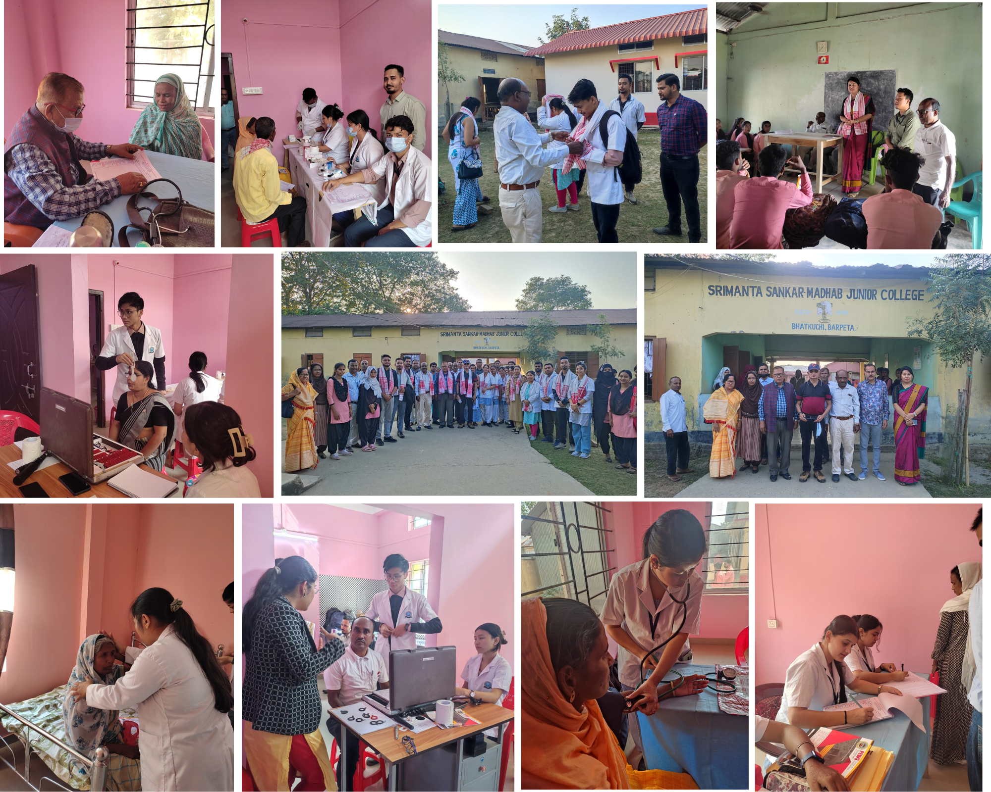 Free Health Camp at Srimanta Sankar Madhav Junior...