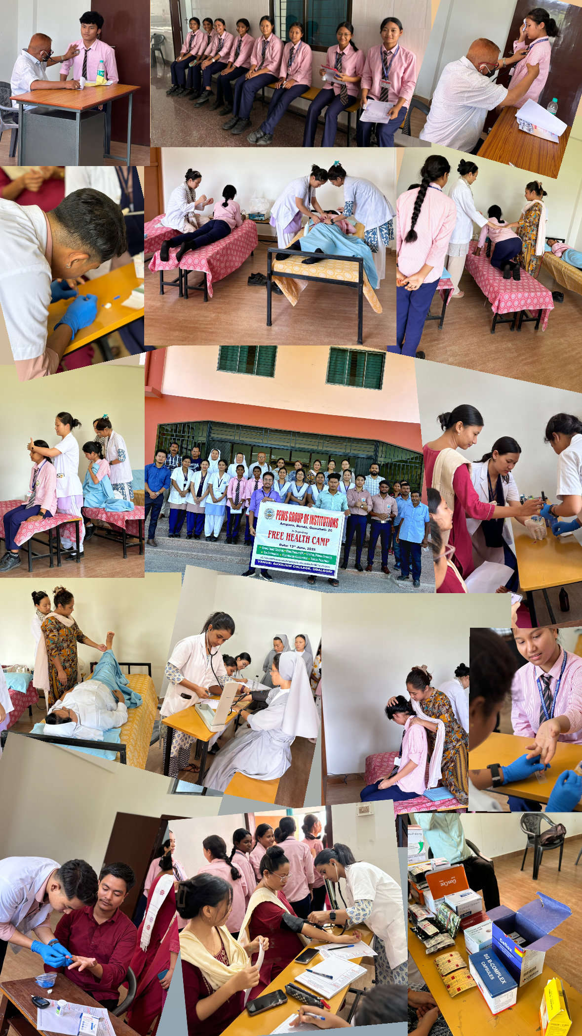 Health Camp at Auxilium College, Udalguri