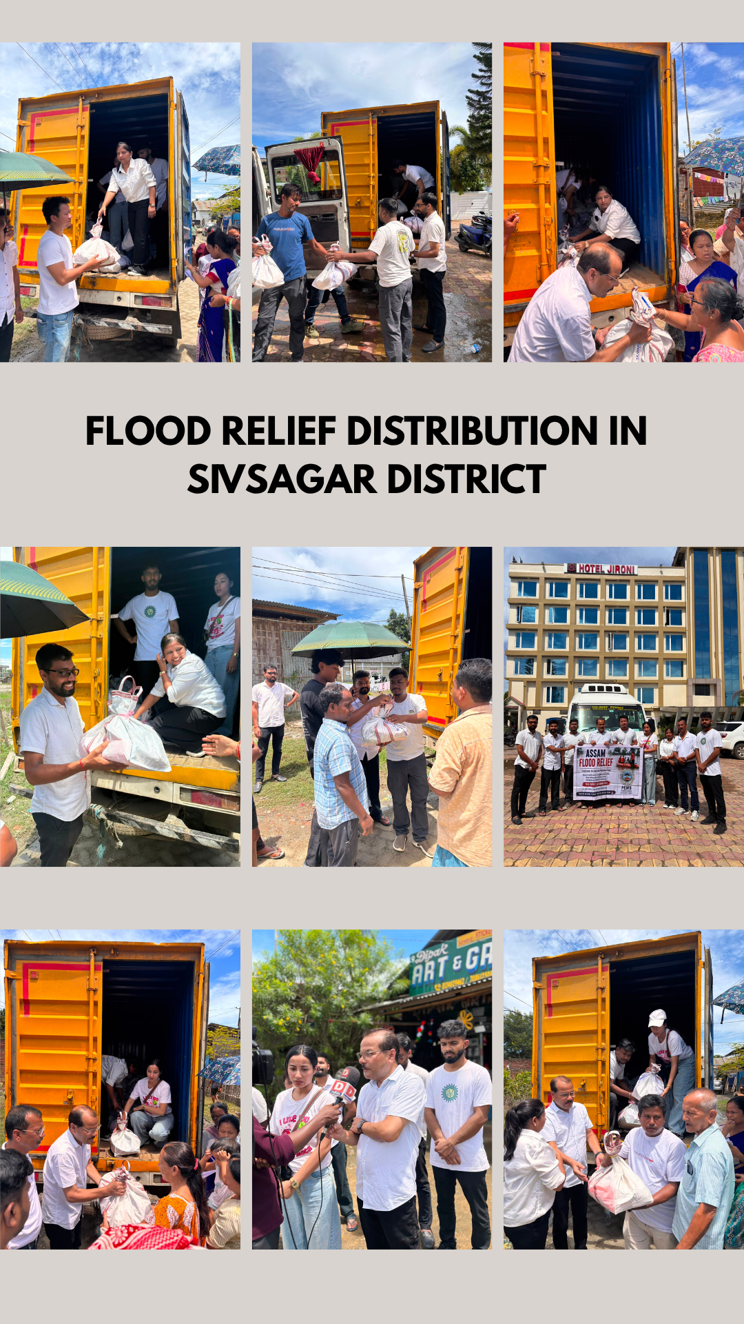 Flood relief distribution